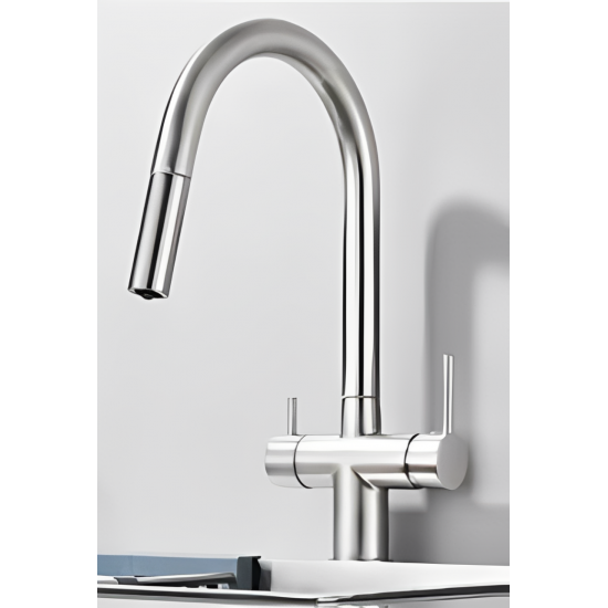 Βρύση Τρίοδη Inox-Mat Ντουζ Bonken HT-268102