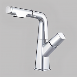 Μπαταρία Κουζίνας Chrome Χαμηλή Ντουζ Bonken HT-4086 Μπαταρία Κουζίνας Chrome Χαμηλή Ντουζ Bonken HT-4086