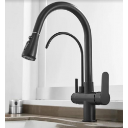 Τρίοδη Μπαταρία Κουζίνας Μαύρη Bonken HT-1664