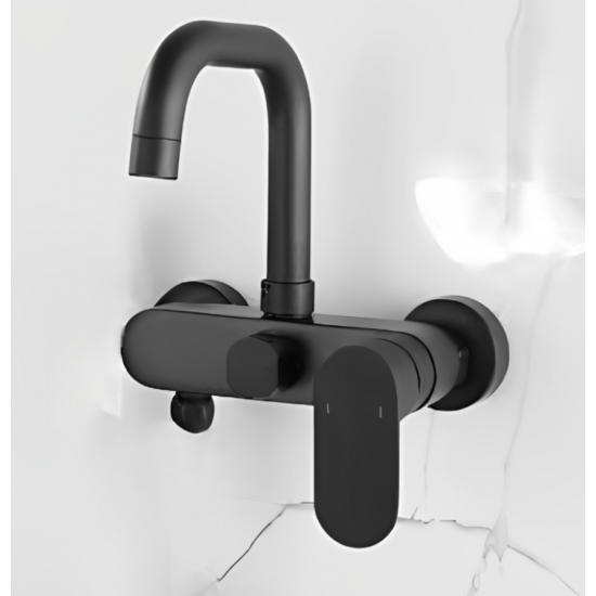 Μπαταρία τοιχου μαύρη χαμηλή Bonken