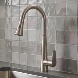 Μπαταρία Κουζίνας Inox Mat Ντους Bonken HT-7001