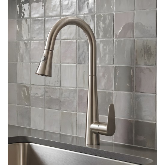 Μπαταρία Κουζίνας Inox Mat Ντους Bonken HT-7001