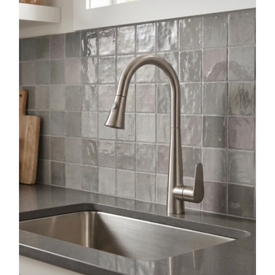 Μπαταρία Κουζίνας Inox Mat Ντους Bonken HT-7001