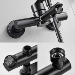 Stainless Steel 304 σετ στηριγμα τηλεφωνο ΜΑΥΡΟ