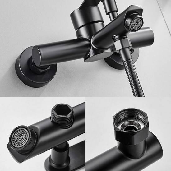 Stainless Steel 304 σετ στηριγμα τηλεφωνο ΜΑΥΡΟ