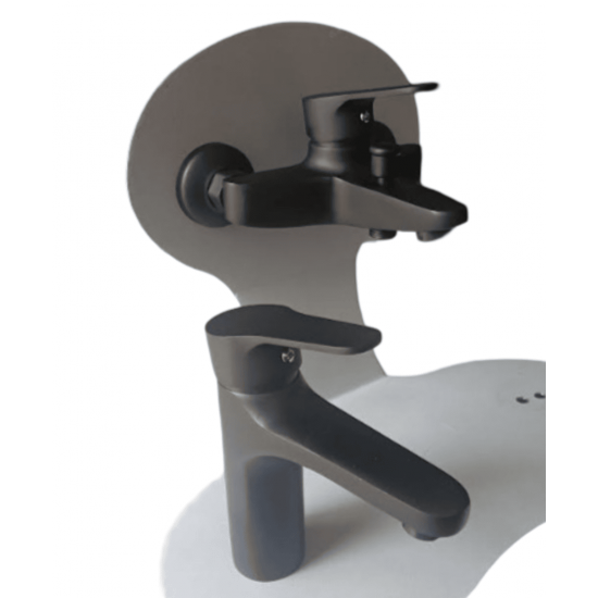 Σετ Μπαταριών Μπάνιου Μαύρου Χρώματος 