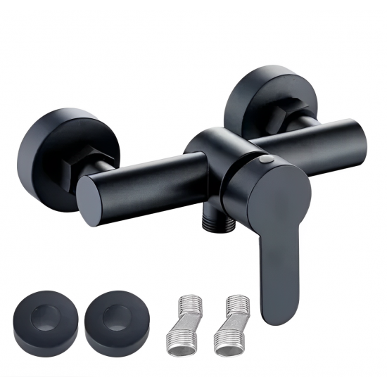 Μπαταρία Ντουζιέρας Μαύρη Stainless steel Bonken HT-1720