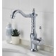 Μπαταρία Νιπτήρα Chrome-Λευκό Antique Retro Bonken HT-1510