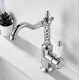 Μπαταρία Νιπτήρα Chrome-Λευκό Antique Retro Bonken HT-1510
