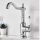 Μπαταρία Νιπτήρα Chrome-Λευκό Antique Retro Bonken HT-1510