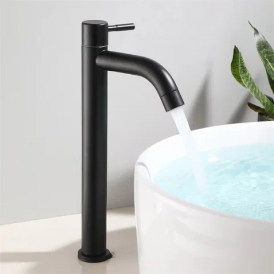 Νιπτηρος Μπαταρια Ψηλη Μαυρη Stainless 304 