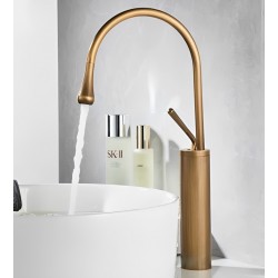 Μπαταρία Νιπτήρα Ψηλή Bronze Brass Bonken HT-1041 
