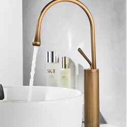 Μπαταρία Νιπτήρα Ψηλή Bronze Brass Bonken HT-1041 