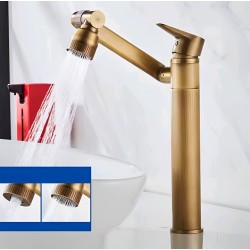 Μπαταρία Νιπτήρα Bronze Ψηλή Σπαστή HT-1444