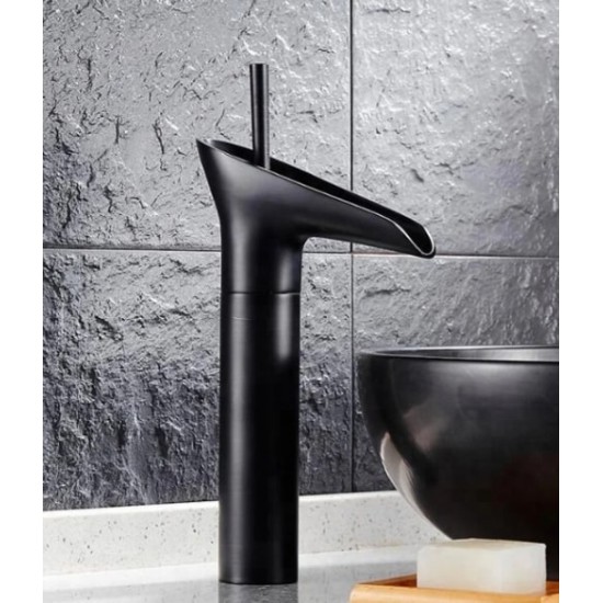 Μπαταρία Νιπτήρος Καταρράκτης Μαύρη Ψηλή ST-930