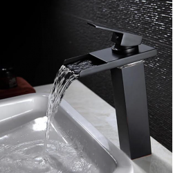 Νιπτηρος Μπαταρια Ψηλη Μαυρη Καταρρακτης Famelo