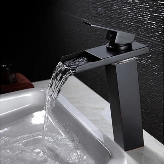 Νιπτηρος Μπαταρια Ψηλη Μαυρη Καταρρακτης Famelo