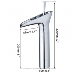 Μπαταρία Νιπτήρος Καταρράκτης Ψηλή Chrome Bonken HT-785 Μπαταρία Νιπτήρος Καταρράκτης Ψηλή Chrome Bonken HT-785