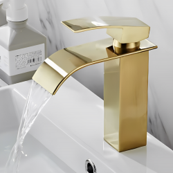Μπαταρία Νιπτήρος Καταρράκτης Gold Χαμηλή Bonken HT-2003 Μπαταρία Νιπτήρος Καταρράκτης Gold Χαμηλή Bonken HT-2003