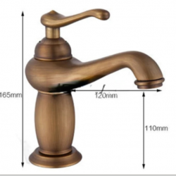 Μπαταρία Νιπτήρα Χαμηλή Bronze Antique Pallo