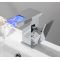 Μπαταρία Νιπτήρα Καταρράκτης Χαμηλή Chrome
