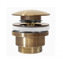 Βαλβίδα Νιπτήρα Κλικ-Κλακ Universal Bronze Full-Brass Με ή Χωρίς Υπερχείλιση 