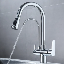 Τρίοδη Μπαταρία Κουζίνας για σύνδεση με φίλτρο κάτω πάγκου Stocco ST-9901C